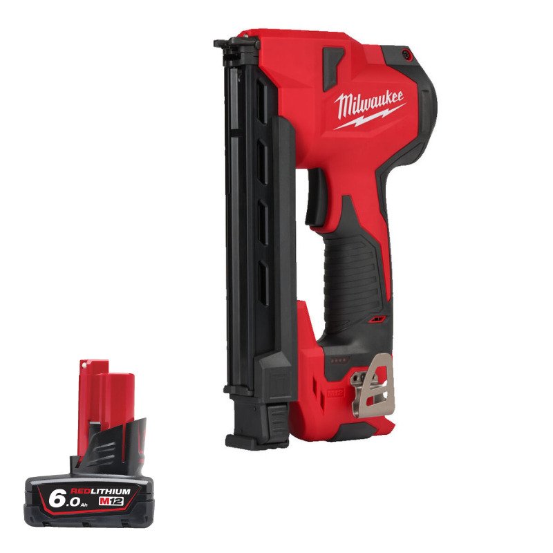 Milwaukee M12BCST-0 12V Sub Compact Cable Stapler Naked & 6.0ah Battery