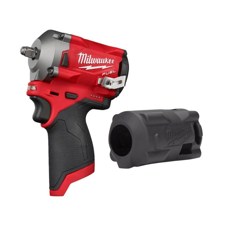 Milwaukee M12FIW38-0 12V Fuel 3/8″ Impact Wrench (Body Only) With Sleeve