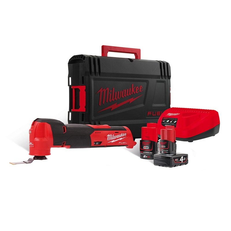 Milwaukee M12FMT-422X 12V Fuel Multi-Tool Kit (1 x 2Ah & 1 x 4Ah RedLithium-Ion Batteries)