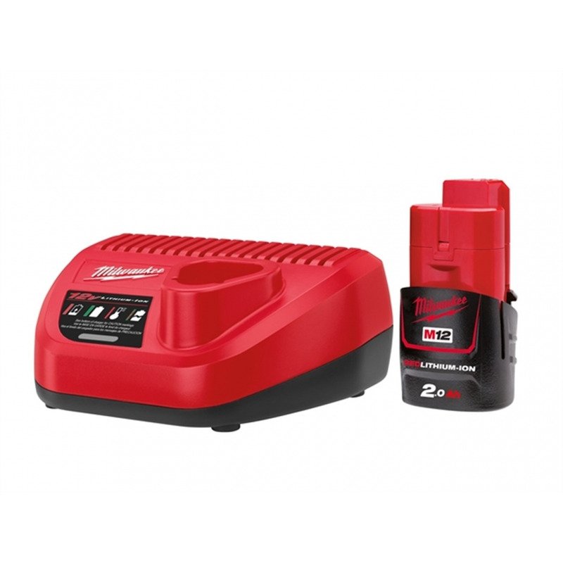 Milwaukee M12NRG201 12V 2.0Ah RedLithium-Ion Energy Kit (1 x Batt & Charger)