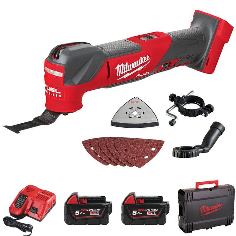 Milwaukee M18FMT-502X 18v Fuel Multi-Tool Kit – 2 x 5ah Batteries