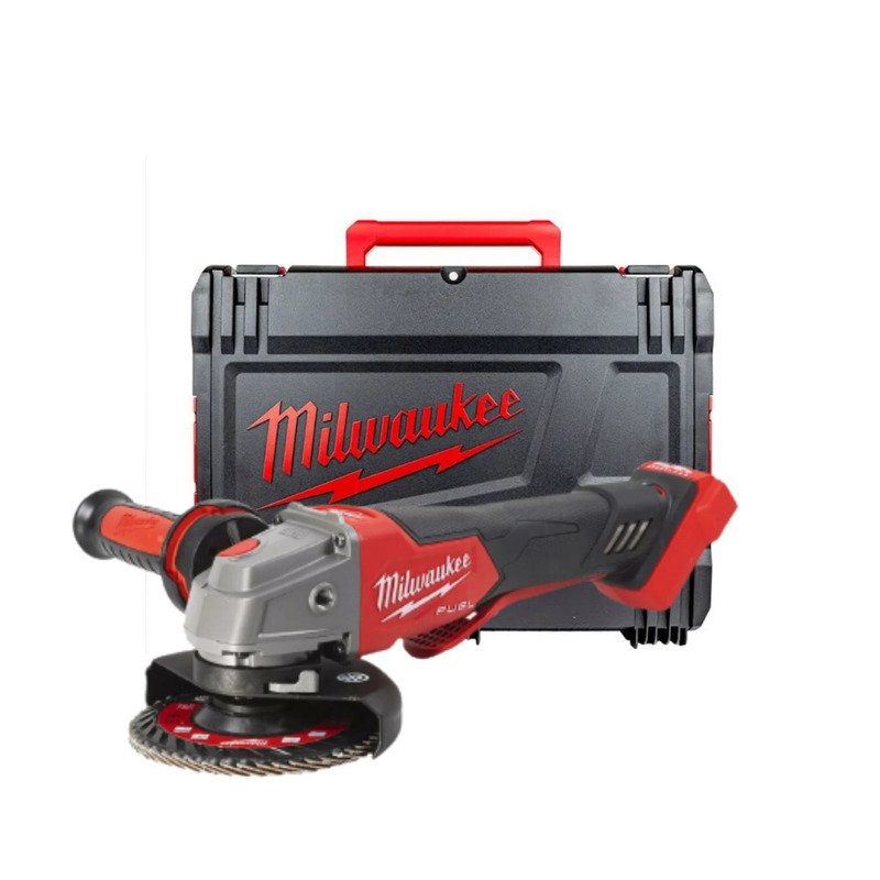 Milwaukee M18FSAGV115XPDB-0X 18v Fuel 115mm Braking Angle Grinder Naked In Case