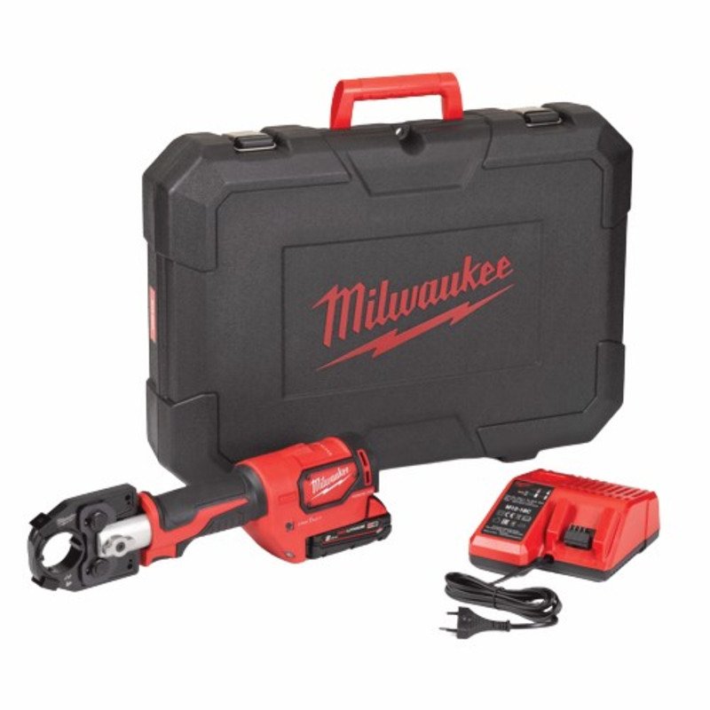 Milwaukee M18HCCT-201C 18v Force Logic Hydraulic 53KN Cable Crimper Kit