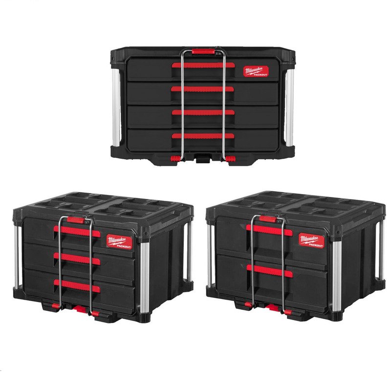 Milwaukee Packout Drawer Bundle – 4932472130/4932493189/4932472129