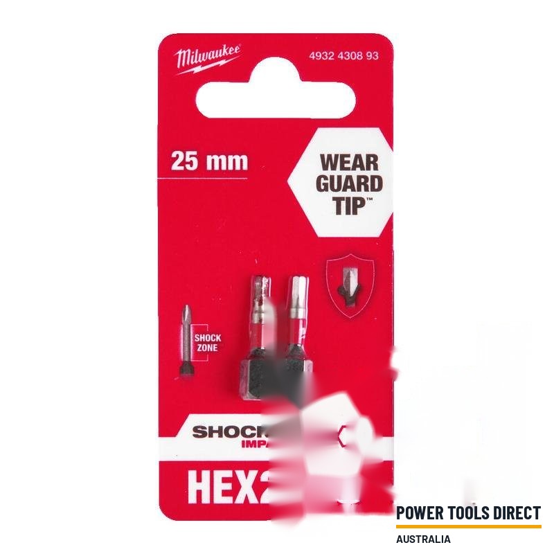 Milwaukee Shockwave Impact Duty Hex Screwdriver Bits (Select Size)