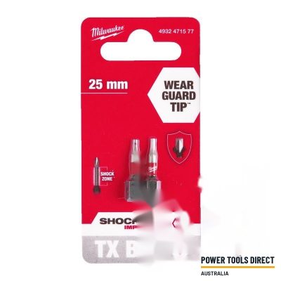 Milwaukee Shockwave Impact Duty Screwdriving Bits TX BO (Select Size)
