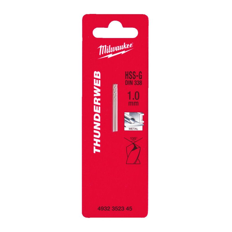 Milwaukee Thunderweb HSS-Ground Metal Drill Bits DIN338 (Select Size)
