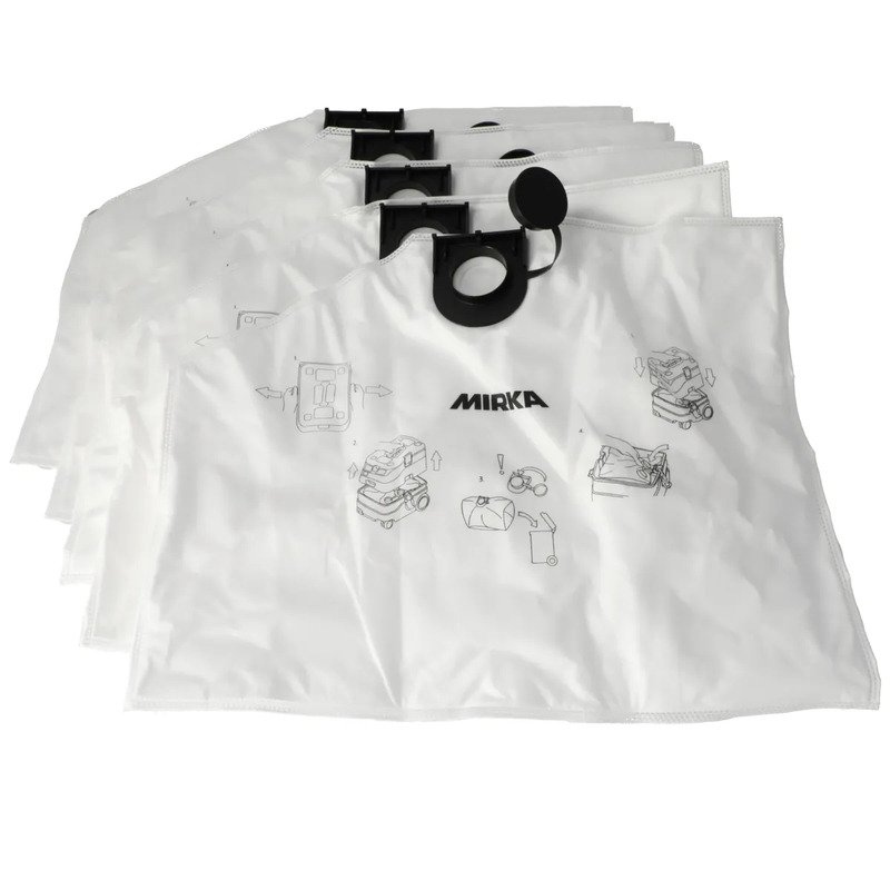Mirka MIX1215171 Dust Bags for Dexos 1217 – Pack of 5