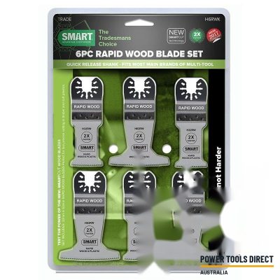 SMART Universal Trade Series 6 Piece Rapid Wood Blade Set