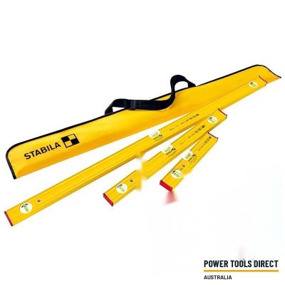 Stabila 80AS-PROSET 80 AS Spirit Level Set – 30cm / 60cm & 120cm in Bag 19714