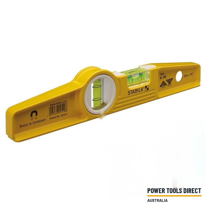 Stabila 81SM 25cm Cast Aluminium Magnetic Torpedo Level 02510