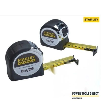 Stanley 043041 Fatmax Chrome Tapes Twin Pack – 5m and 8m