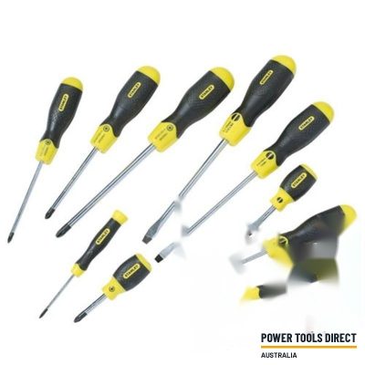 Stanley 265014 10pc Cushion Grip Screwdriver Set Pozidriv Parallel