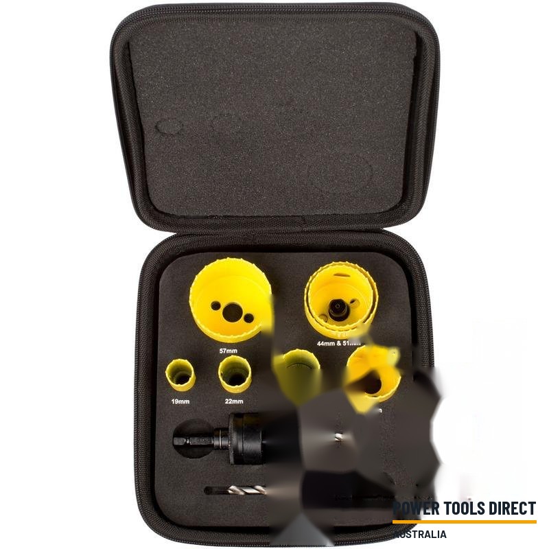 Starrett KFC07021 Plumbers 7pc Fast Cut Holesaw Kit