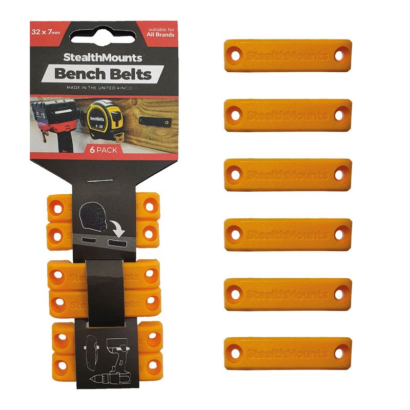 StealthMounts 6 Pack Bench Belts – Yellow