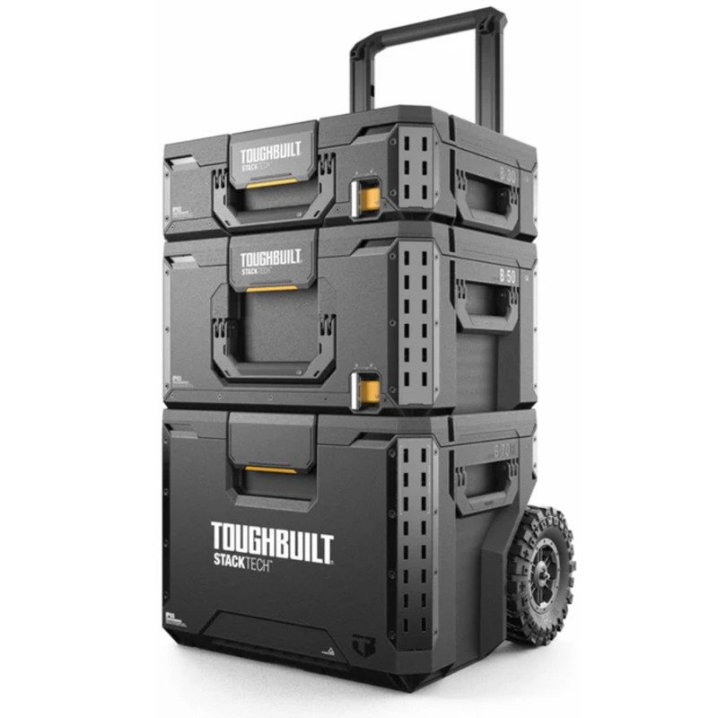 Toughbuilt B1S3-B-70R Stacktech 3pc Rolling Tool Box Set