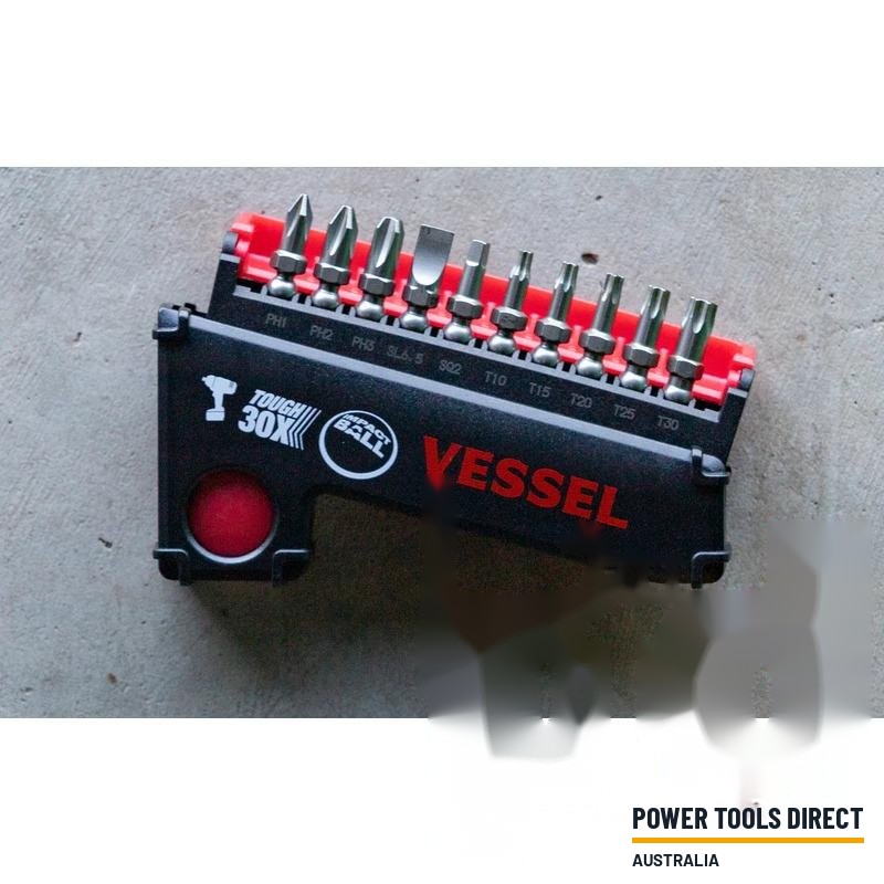 Vessel 10pc Torsion Impact Ball Bits & Bit Holder IB11P04E