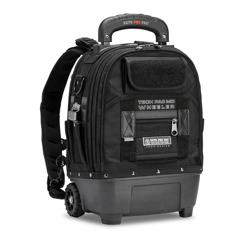 Veto AX3708 Tech Pac MC Wheeler Blackout Rolling Tool Backpack