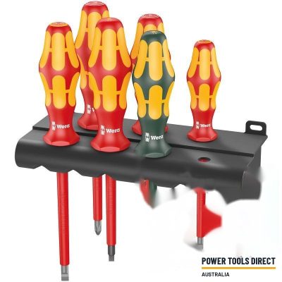 Wera 160 i/168 i/6 Rack Screwdriver Set Kraftform Plus Series 100, and Rack, 6pc