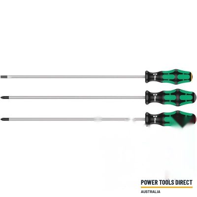 Wera 335/350/355/3 Screwdriver Set Kraftform Plus 300 mm Long Blades – 3pc