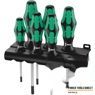Wera 367/6 TORX® Screwdriver Set Kraftform Plus and Rack, 6pc
