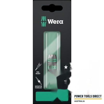 Wera 887/4 RR SB Rapidaptor Universal Bit Holder with Ring Magnet, 1/4″ x 57 mm