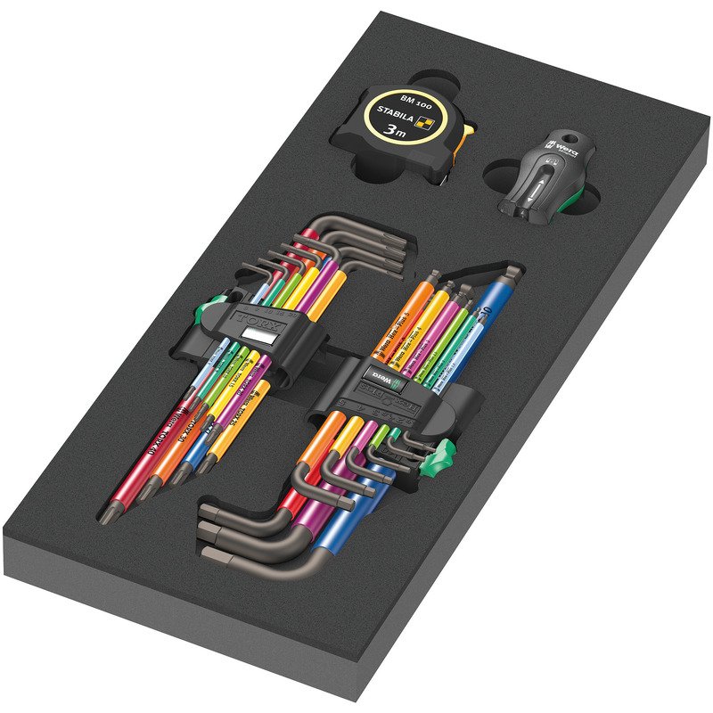Wera 9740 Foam Insert L-key Set 1, 20pc