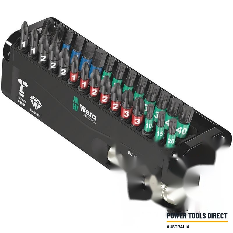 Wera Bit-Check 30 Impaktor 2, Holder and Bits, PH/PZ/TX/HEX, 30pc