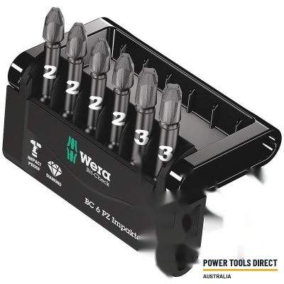 Wera Bit-Check 6 PZ Impaktor Bits – 6pc