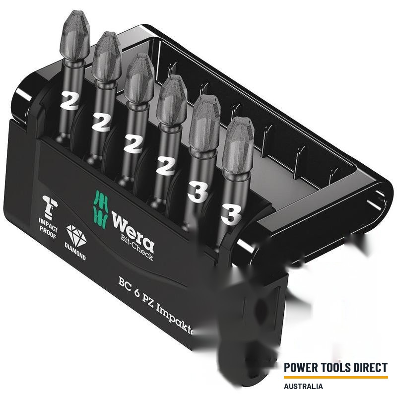 Wera Bit-Check 6 PZ Impaktor Bits – 6pc