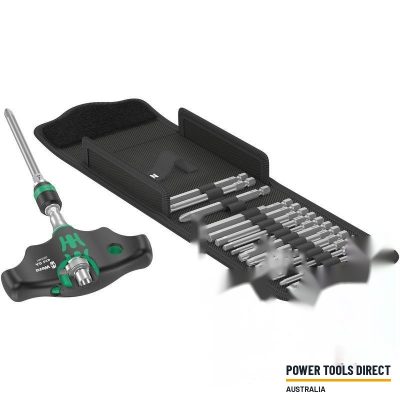 Wera Kraftform Kompakt 400 RA Set 1, T-Handle Bitholding Screwdriver Set 17pc