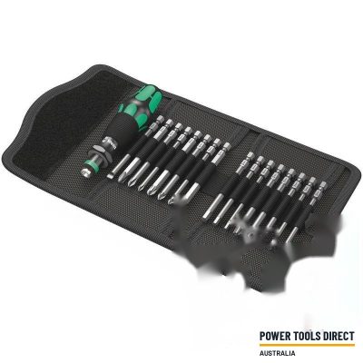 Wera Kraftform Kompakt 60, Bitholder and Bits, 17pc