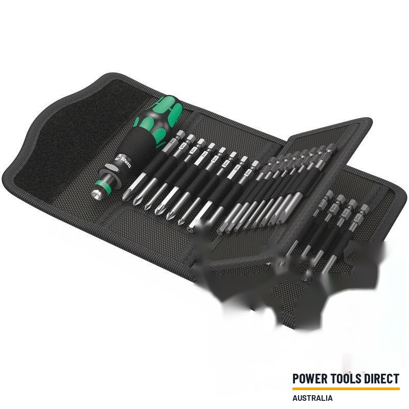 Wera Kraftform Kompakt 62,Bitholder and Bits, 33pc
