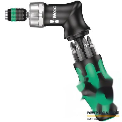 Wera Kraftform Kompakt Pistol RA, Ratcheting Screwdriver Set, 7pc