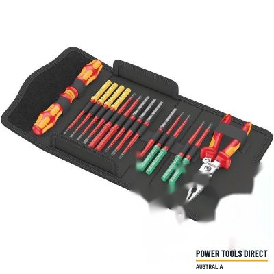 Wera Kraftform Kompakt VDE 17 Extra Slim 1 Tool Finder, Twin Handle, Knipex Plier, 17pc