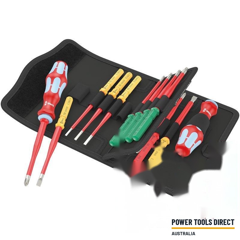 Wera Kraftform Kompakt VDE Stainless 17 Extra Slim 1 Tool Finder, Twin Handle, 17pc