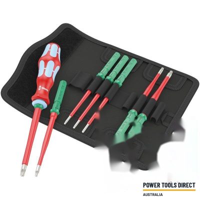 Wera Kraftform Kompakt VDE Stainless 8 Extra Slim 1 Tool Finder, 8pc
