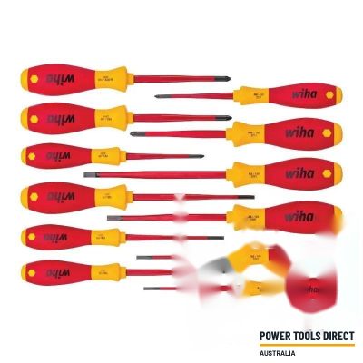 Wiha 41003 SoftFinish Electric SlimFix Screwdriver Set -12 Piece
