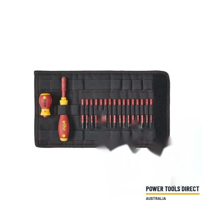 Wiha 41231 19pc Screwdriver and Bit Set SlimVario® Screwdriver