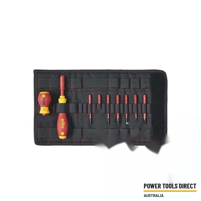 Wiha 41232 10pc Screwdriver and Bit Set slimVario® Screwdriver