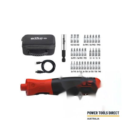 Wiha 45791 Speede Pocket Drive Electric Screwdriver with Bitbox and Bag