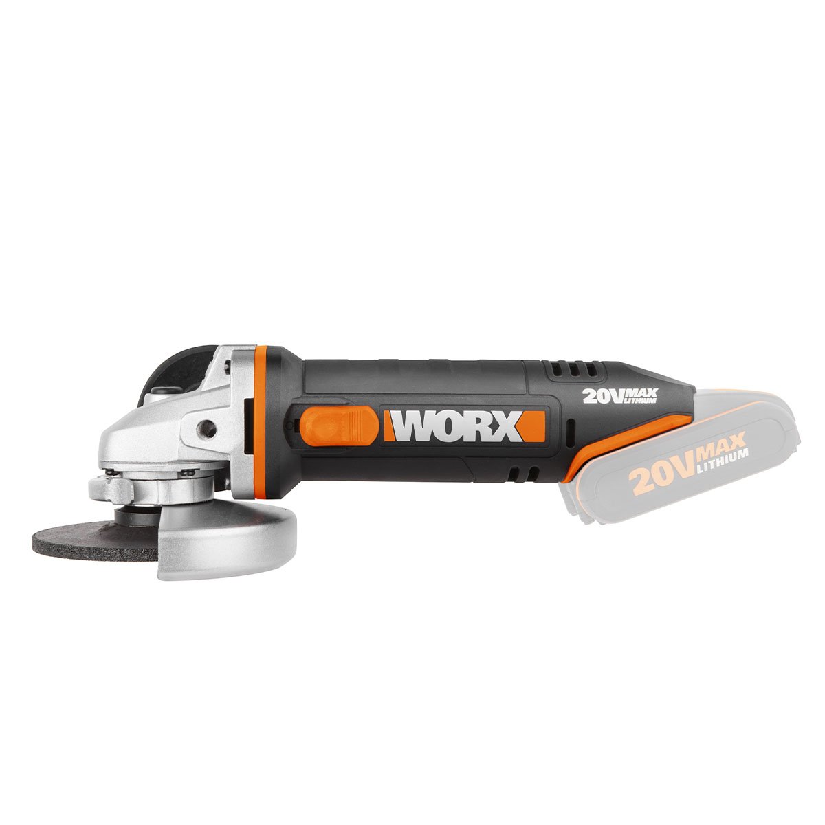 WORX 20V 115mm Angle Grinder | POWERSHARE Tool Only