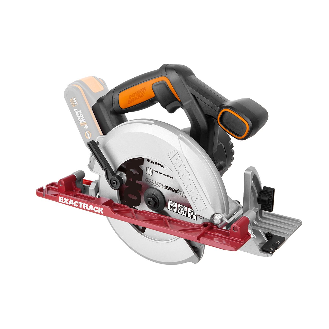 WORX 20V 165mm Circular Saw | POWERSHARE Tool Only